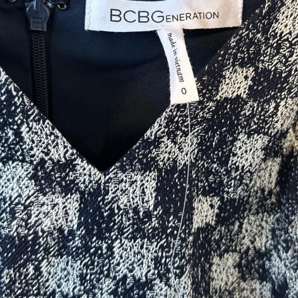 Bcbgeneration Checkered Jacquard Skort Romper - image 3
